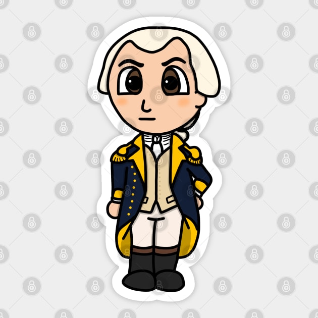 Chibi Nathanael Greene (Small Print) Sticker by Aeriskate